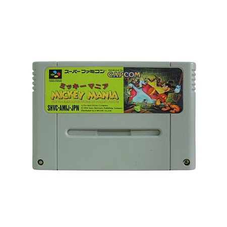 Jogo Mickey Mania: The Timeless Adventures of Mickey Mouse - SNES (Japonês)