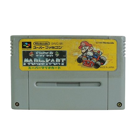 Jogo Super Mario Kart - SNES (Japonês)