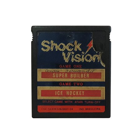 Jogo Shock Vision 2 em 1 (Super Builber e Ice Hockey) - Atari