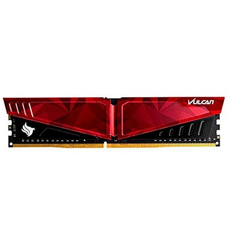 Memória Ram Gamer Vulcan 8GB Vermelha, DDR4, 3000MHz - TeamGroup