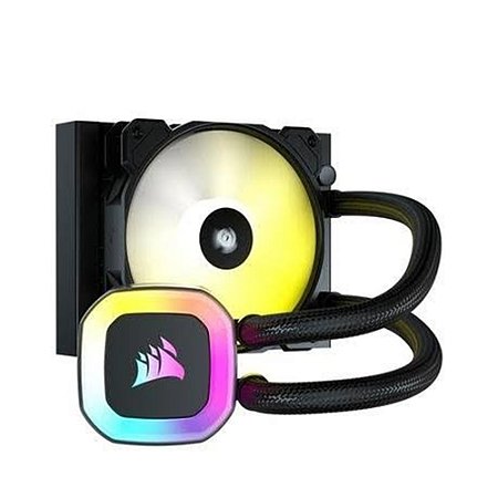 Water Cooler H55, RGB, 120mm, AMD/Intel, Preto - Corsair