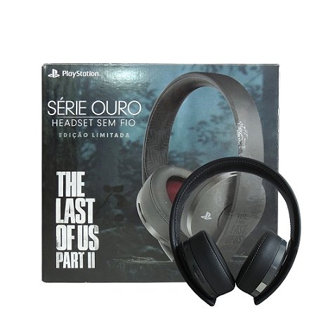 Headset Sony Gold (The Last of Us: Part ll) sem fio - PS4