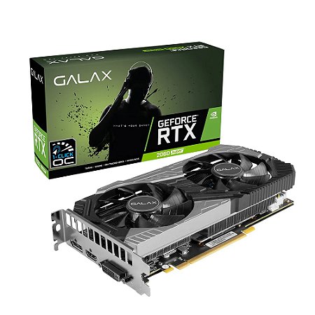 Placa de Vídeo Nvidia Geforce RTX 2060, Plus 1-Click OC, 12GB, GDDR6, 192-bit - Galax