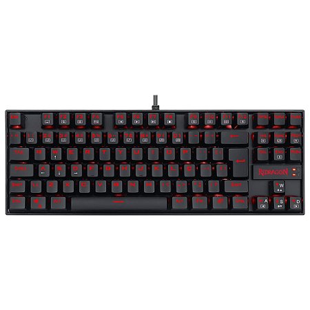 Teclado Mecânico Gamer Kumara Preto com fio - Redragon