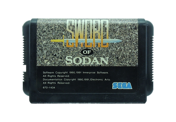 Jogo Sword of Sodan - Mega Drive (Japonês)
