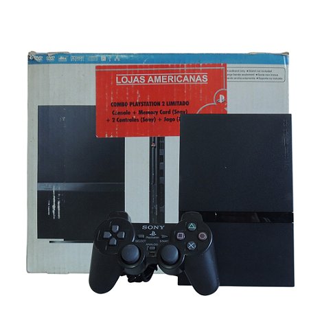 Console PlayStation 2 Slim Preto - Sony (Desbloqueado 1.53)