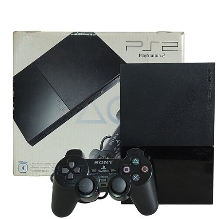 Console PlayStation 2 Slim Preto - Sony (Americano)