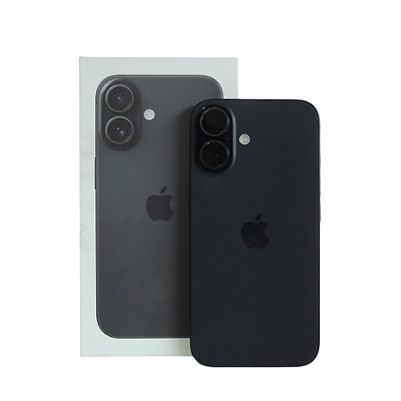 Celular Iphone 16 Preto, 6,1" Pol, 128GB, 8GB RAM - Apple