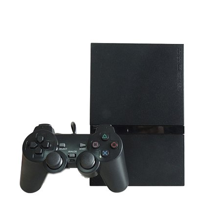 Console PlayStation 2 Slim Preto - Sony (Desbloqueado 1.53)