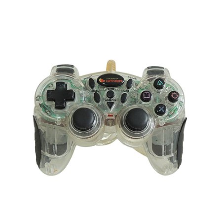 Controle Transparente Para Ps1 e Ps2 - Leadership Gamer