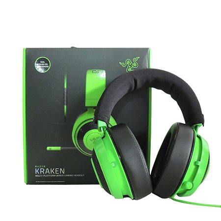 Headset Gamer Kraken Verde Com Fio - Razer