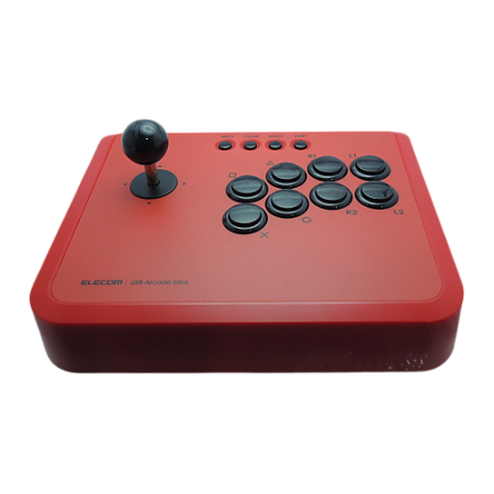 Controle Arcade Stick USB Vermelh Para PS3 e PC - Elecom