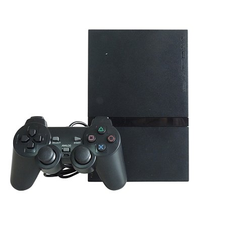 Console PlayStation 2 Slim Preto- Sony (Desbloqueado 1.88)