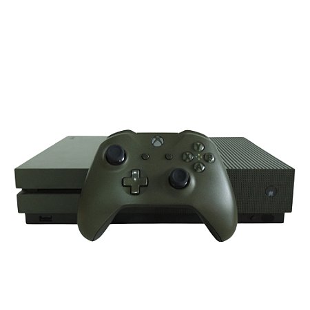 Console Xbox One S 1TB (Millitary Green) - Microsoft