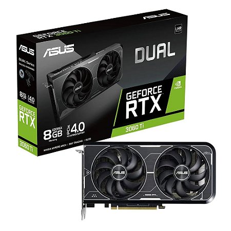 Placa de Vídeo Geforce Nvidia RTX 3060 TI, OC Edition, 8GB, V2, GDDR6, 256-bit - Asus