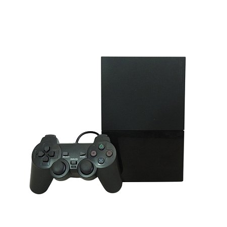Console PlayStation 2 Slim Preto - Sony (Desbloqueado 1.53)