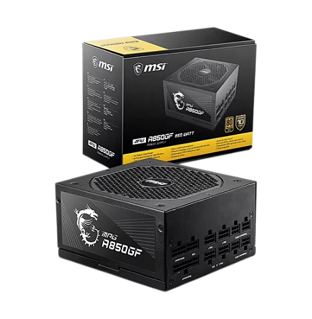 Fonte A750GF, 750W, Full Modular, 80 Plus Gold - MSI