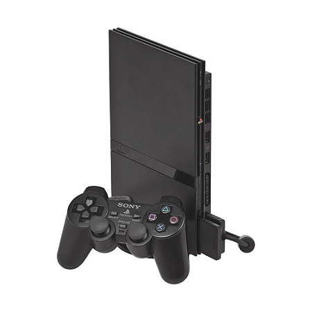 Console PlayStation 2 Slim Preto - Sony (Desbloqueado 1.53)