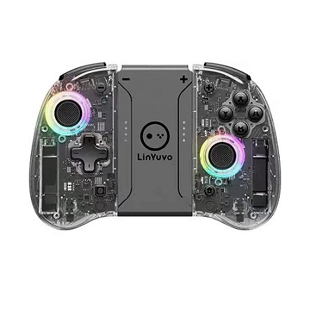 Controle Split Pad Pro Transparente Para Nintendo Switch - LinYuvo