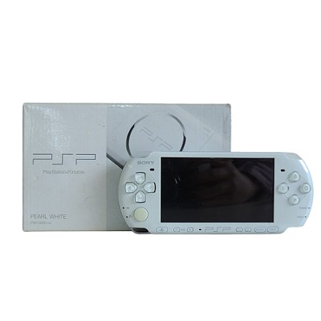 Console PSP PlayStation Portátil 3000 Branco - Sony (Japonês)