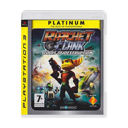 Jogo Ratchet & Clank Future Tools of Destruction - PS3 (Platinum)