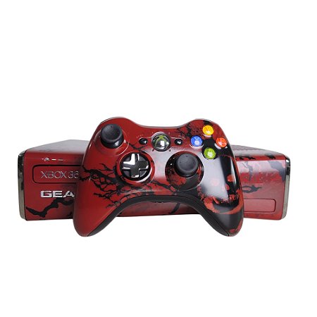 Console Xbox 360 Slim (Edição Limitada Gears of War 3) - Microsoft (Desbloquado LT 3.0)