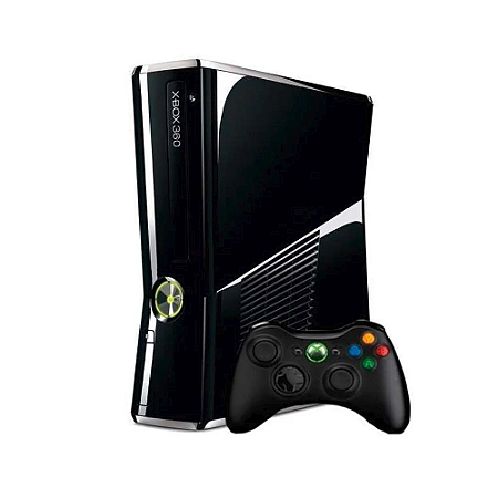 Console Xbox 360 Slim 320GB Black Piano - Microsoft (Desbloqueado RGH)