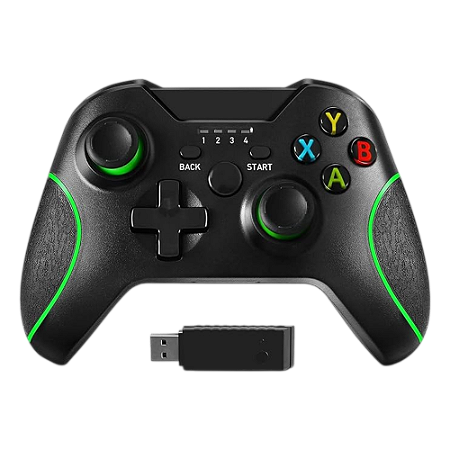 Controle AL-6113W Joystick Sem Fio Preto para PC (NOVO)