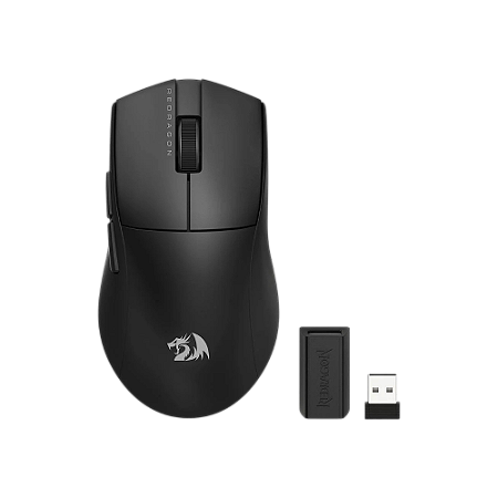 Mouse Gamer sem fio King Pro 1K, 26000 DPI, 7 Botões, Wireless/Bluetooth, Preto - Redragon (NOVO | EMBALAGEM)
