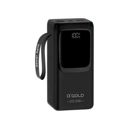 Carregador Power Bank 50.000mAh Portátil Turbo Rápido 22,5w Preto - Gold PRO (LACRADO)
