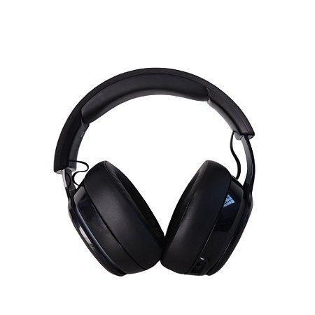 Headset Gamer Captain 300 Black sem fio com Led azul - Gtheos