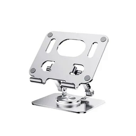(NOVO) Suporte Dobrável Silver para Tablet com Rotação 360°