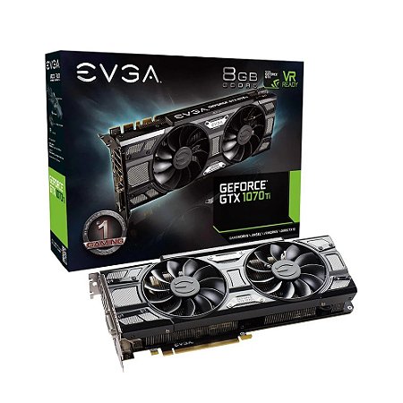 Placa de Vídeo Nvidia Geforce GTX 1070 TI SC, 8GB, GDDR5, 256-bit - EVGA