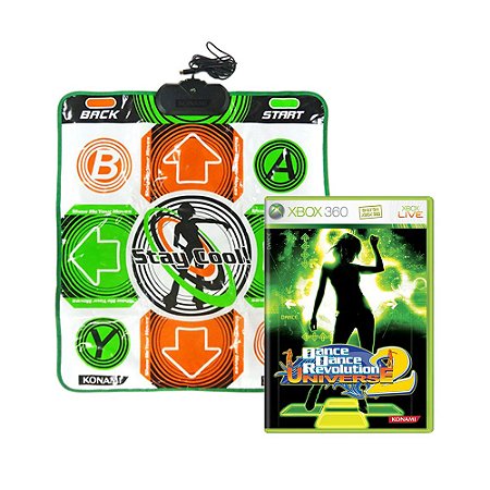 Jogo Dance Dance Revolution Universe 2 + Tapete de Dança - Xbox 360