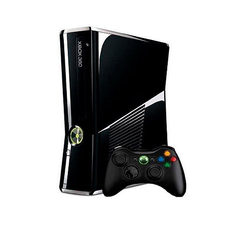 Console Xbox 360 Slim 320GB Black Piano - Microsoft