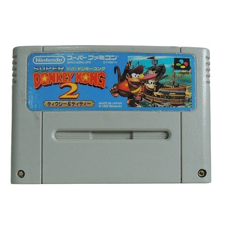 Jogo Donkey Kong Country 2: Diddy's Kong Quest - SNES (Japonês)