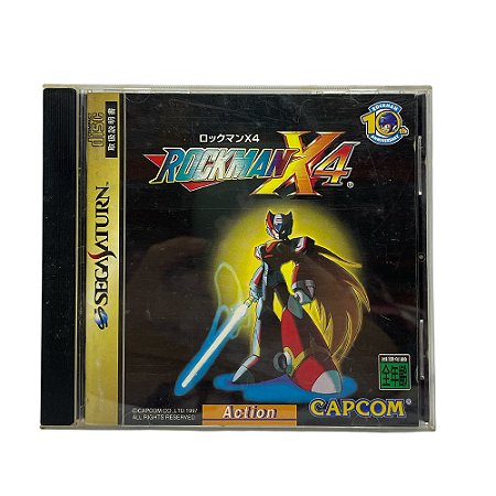 Jogo RockMan X4 - Sega Saturn (Japonês)