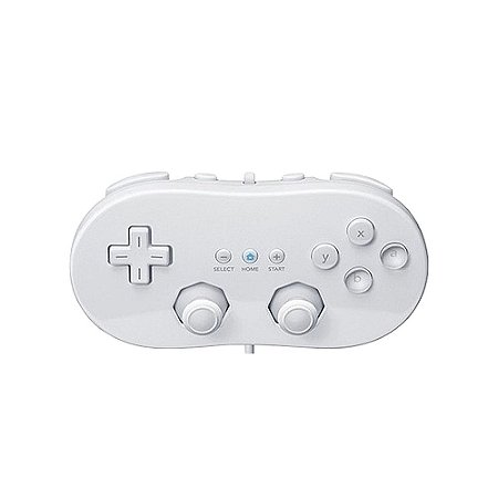 Controle Wii Classic Branco com fio - Nintendo