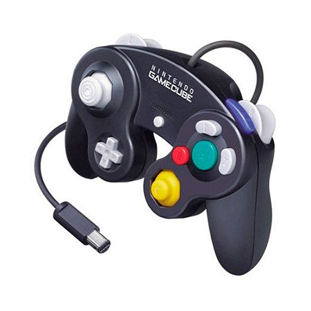 Controle GameCube Preto com fio - Nintendo
