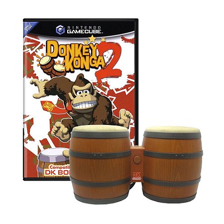 Jogo Donkey Konga 2 + DK Bongos - GameCube