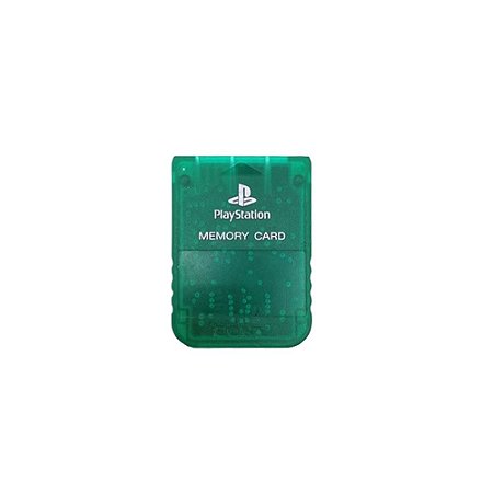 Memory Card Sony Verde Transparente - PS1