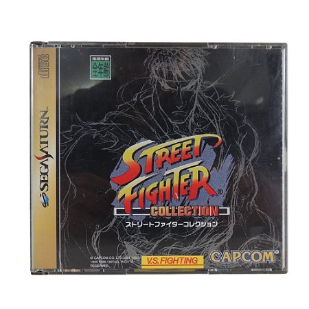 Jogo Street Fighter Collection - Sega Saturn (Japonês)