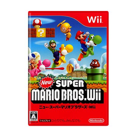 Jogo New Super Mario Bros - Wii (Japonês)