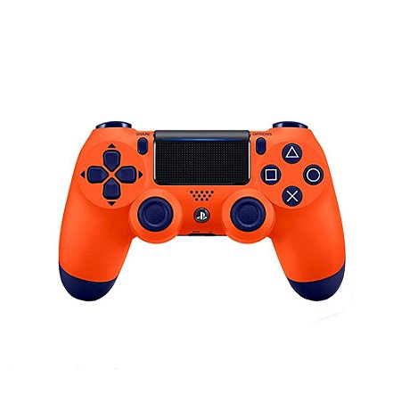Controle Sony Dualshock 4 Laranja Sunset sem fio - PS4