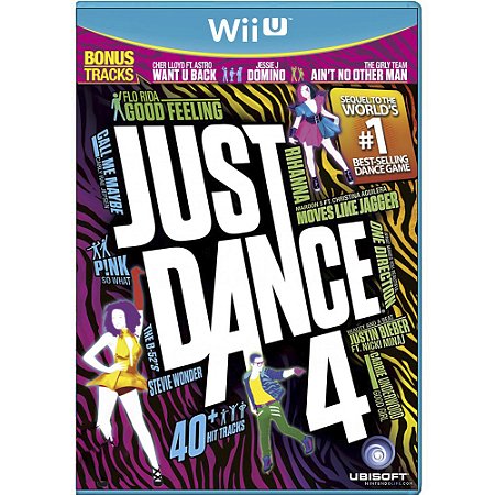 Jogo Just Dance 4 Nintendo Wii U Dança Música Frete Grátis