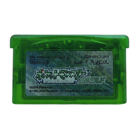 Jogo Pokémon Emerald Version - GBA (Japonês)