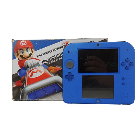 Console Nintendo 2DS Azul e Preto - Nintendo (Desbloqueado)