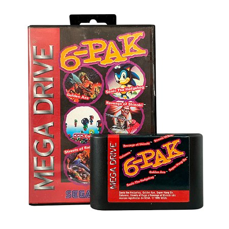 Jogo 6-Pak - Mega Drive