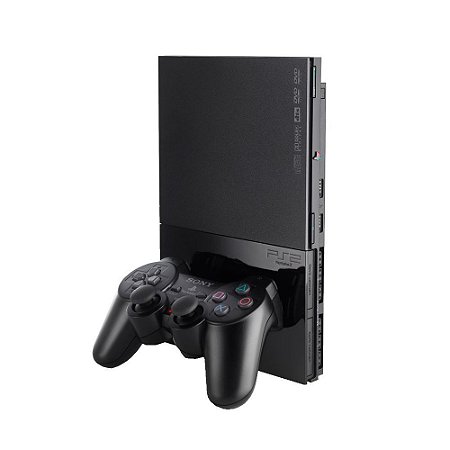 Console PlayStation 2 Slim Preto - Sony (Japonês)