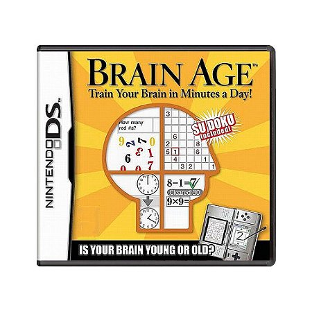 Jogo Brain Age: Train Your Brain in Minutes a Day! - DS